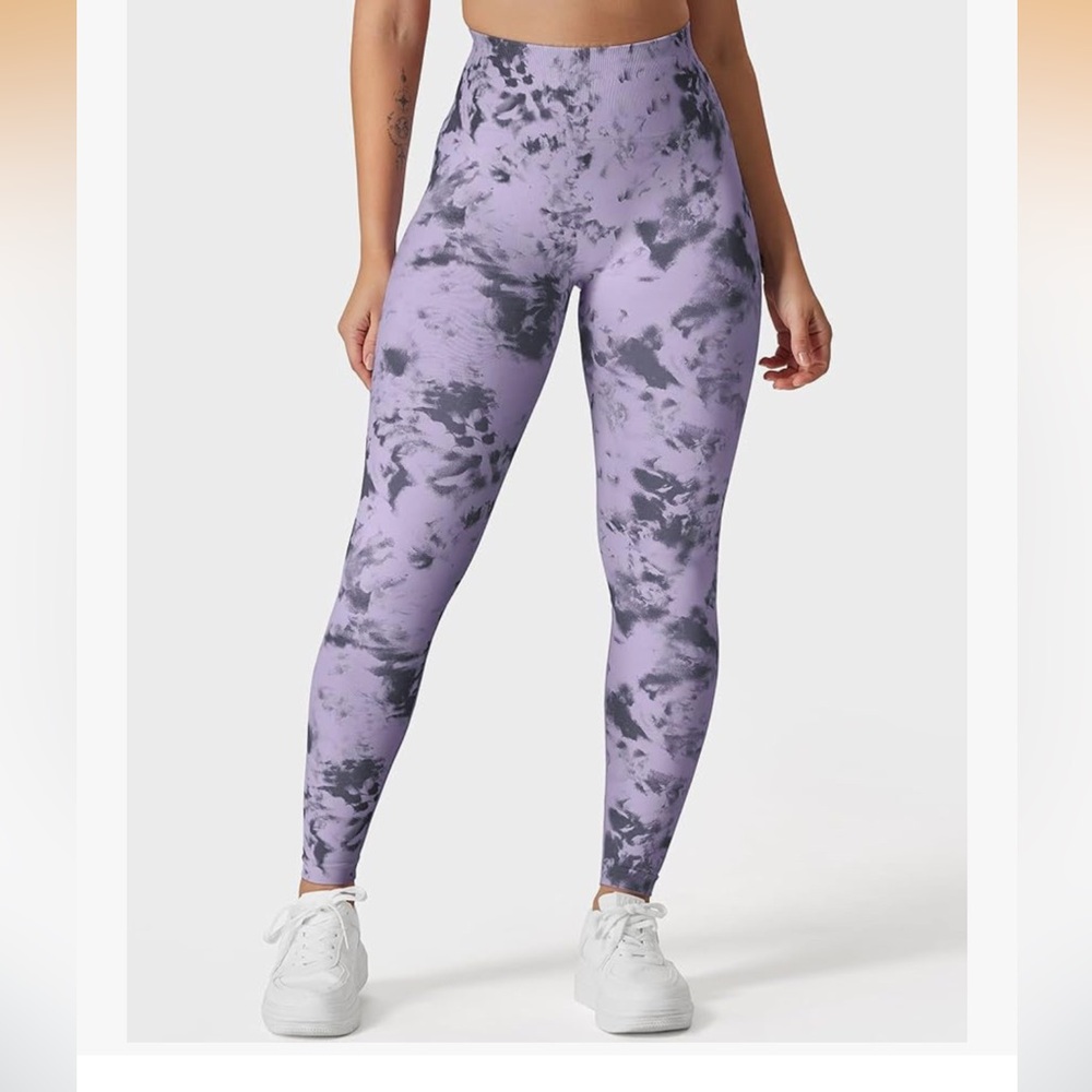 Lavender Tie-Dye Women's Leggings